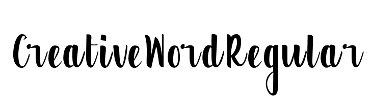 CreativeWordRegular  Скачать бесплатные шрифты