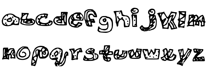 Creative_Colors Font LOWERCASE
