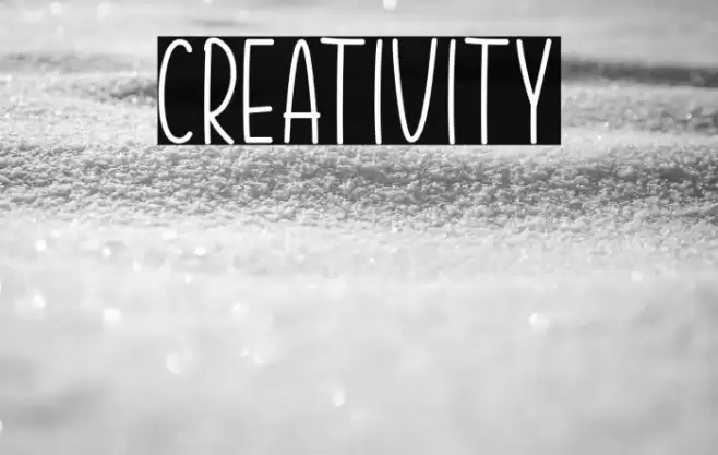 Creativity Font examples