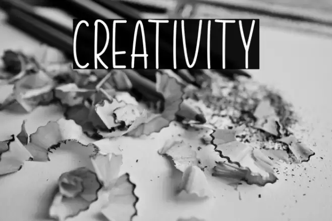 Creativity Font examples