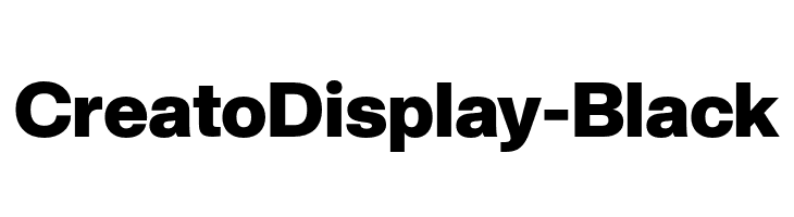 CreatoDisplay-Black  नि: शुल्क फ़ॉन्ट्स डाउनलोड