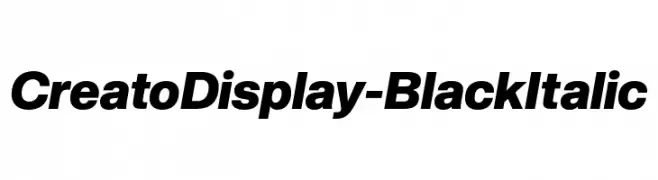 CreatoDisplay-BlackItalic  baixar fontes gratis