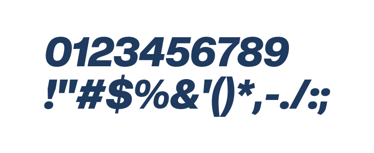 CreatoDisplay-BlackItalic Other Characters