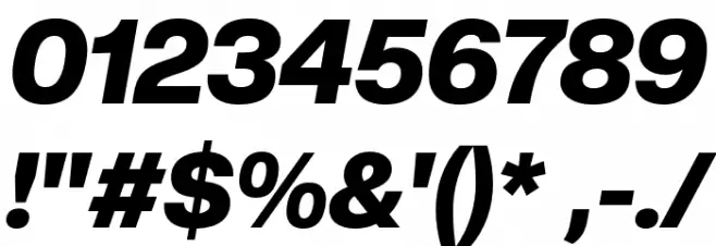 CreatoDisplay-BlackItalic Font OTHER CHARS