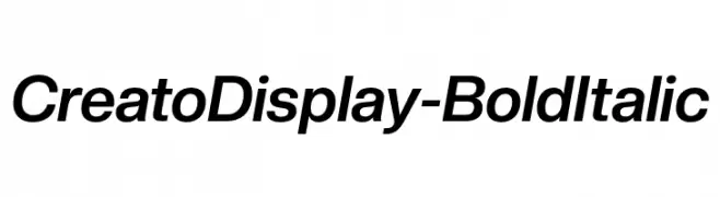 CreatoDisplay-BoldItalic  baixar fontes gratis