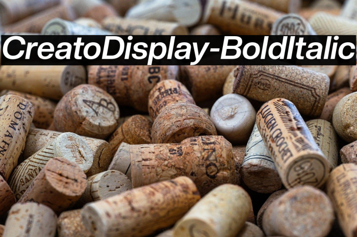 CreatoDisplay-BoldItalic Example 3
