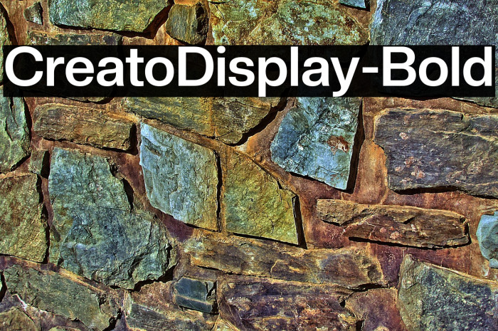 CreatoDisplay-Bold Example 1