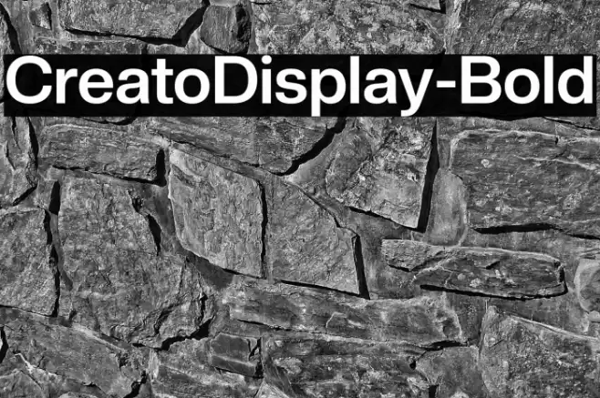 CreatoDisplay-Bold Font examples