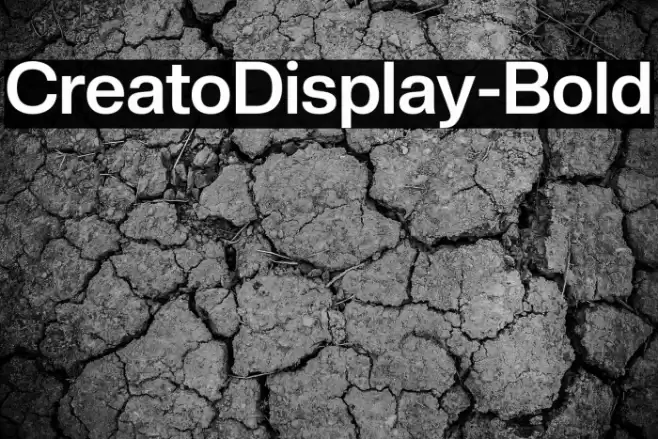 CreatoDisplay-Bold Font examples