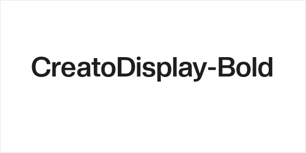CreatoDisplay-Bold Logo