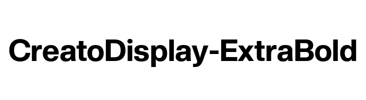 CreatoDisplay-ExtraBold  Fuentes Gratis Descargar