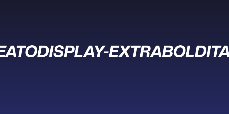 CreatoDisplay-ExtraBoldItalic Social Header