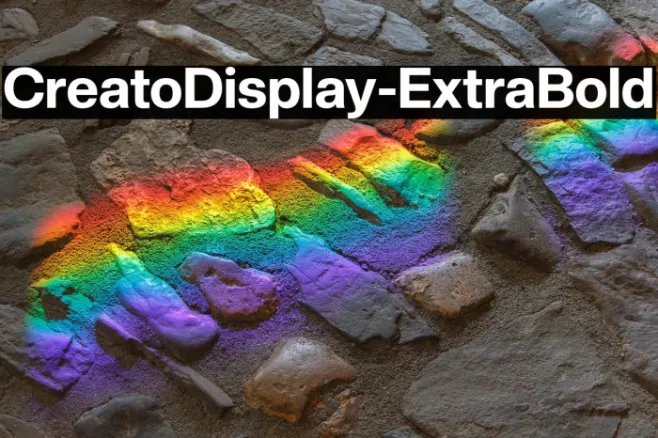CreatoDisplay-ExtraBold Example 3