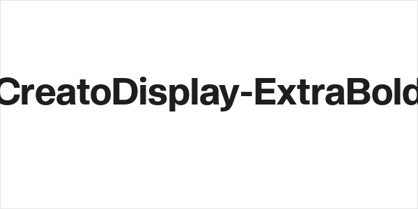 CreatoDisplay-ExtraBold Logo