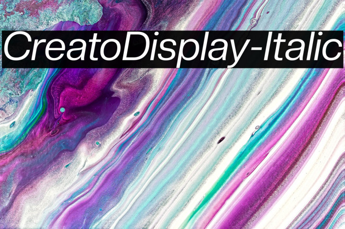 CreatoDisplay-Italic Example 1
