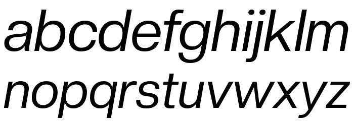 CreatoDisplay-Italic Font LOWERCASE
