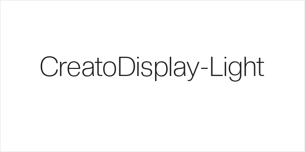 CreatoDisplay-Light Logo