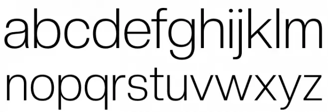 CreatoDisplay-Light 字体 小写