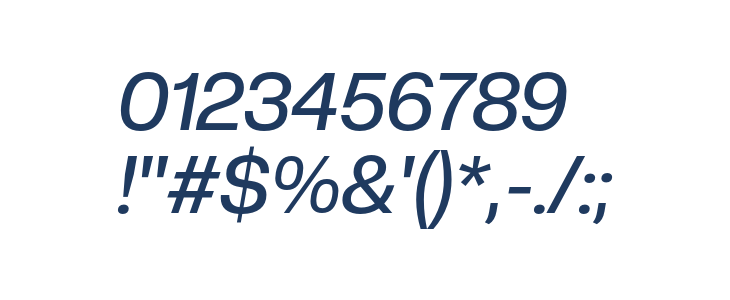 CreatoDisplay-MediumItalic Other Characters