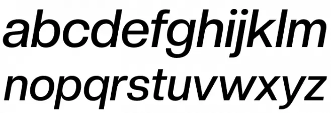 CreatoDisplay-MediumItalic Font LOWERCASE