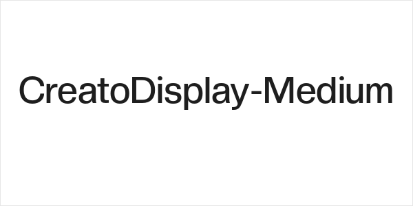 CreatoDisplay-Medium Logo