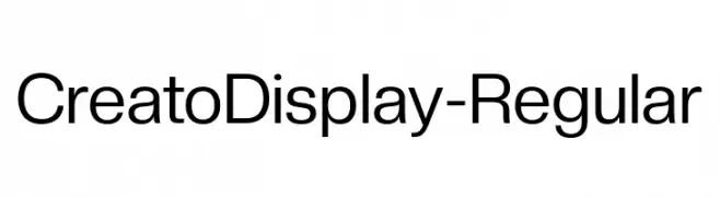 CreatoDisplay-Regular  Fuentes Gratis Descargar