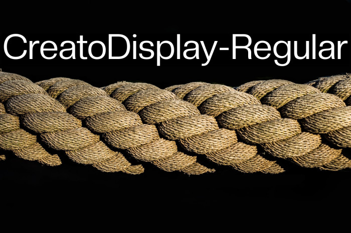 CreatoDisplay-Regular Example 2