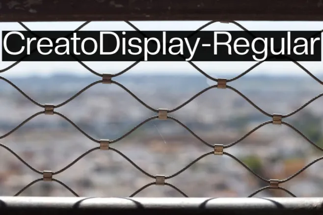 CreatoDisplay-Regular Example 3