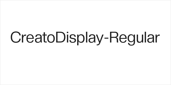 CreatoDisplay-Regular Logo