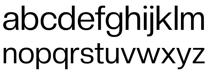 CreatoDisplay-Regular Font LOWERCASE