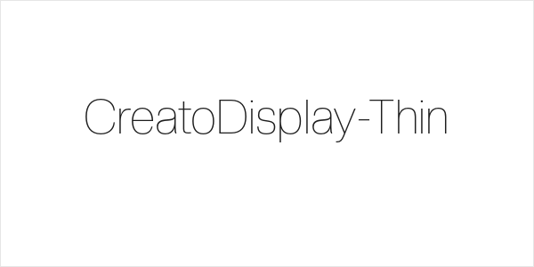 CreatoDisplay-Thin Logo