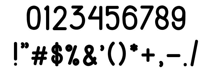 Creatoon Font OTHER CHARS