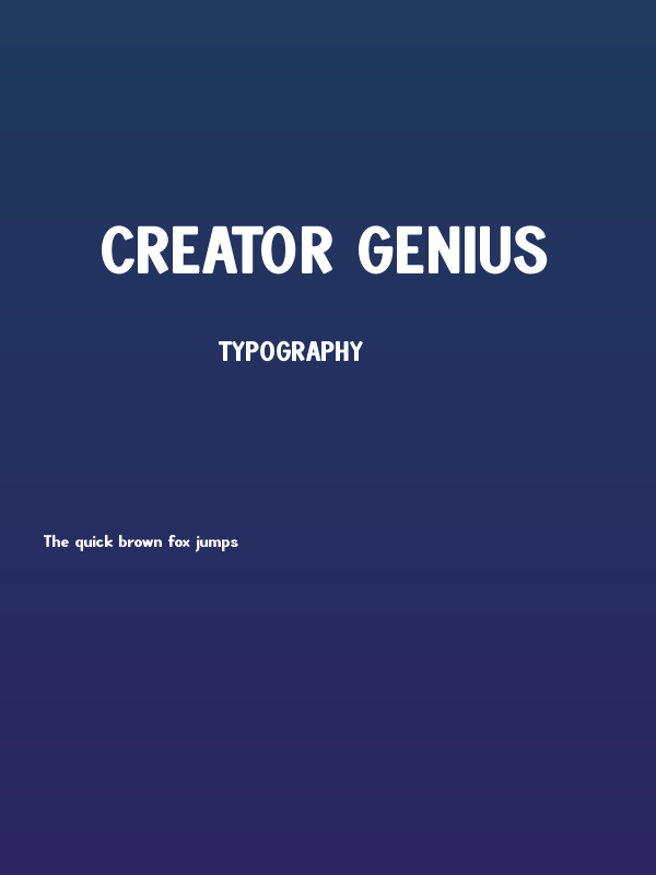Creator Genius Poster