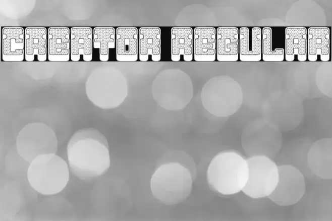 Creator Regular Font examples
