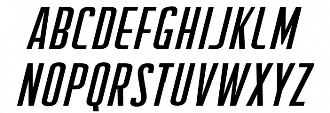 CreatorCredits BB Italic Fuentes MAYÚSCULAS