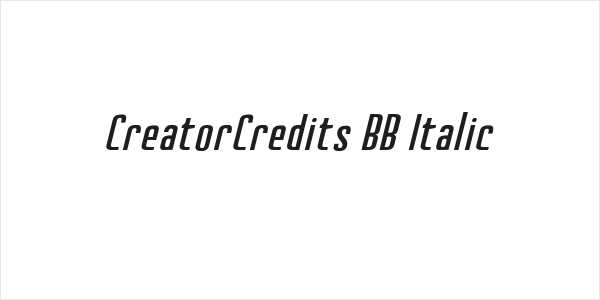 CreatorCredits BB Italic Logo