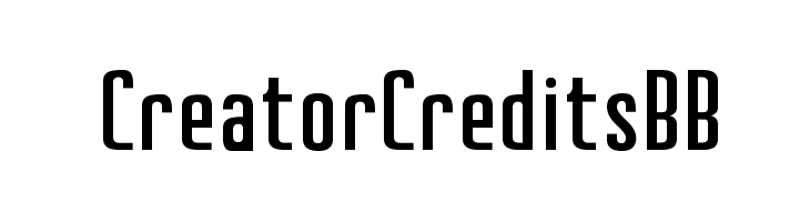CreatorCreditsBB  नि: शुल्क फ़ॉन्ट्स डाउनलोड