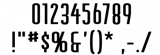 CreatorCreditsBB Font OTHER CHARS