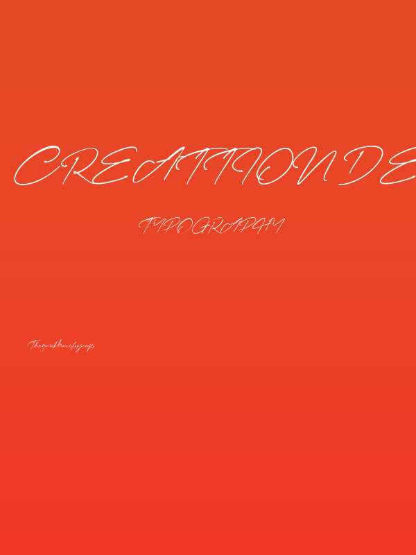 Creattion Demo Poster