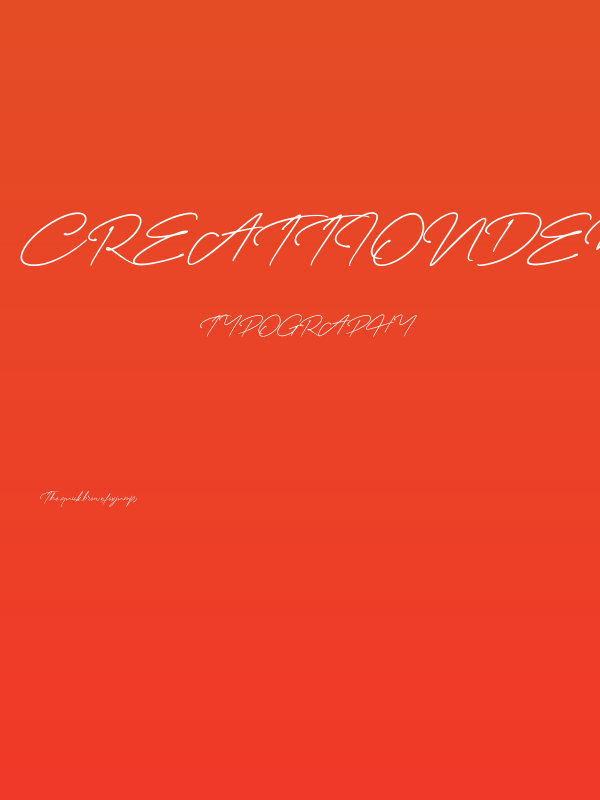 CreattionDemo Poster