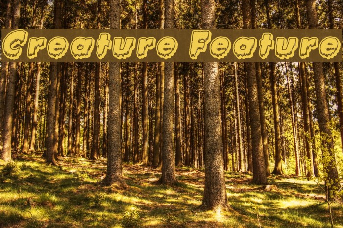 Creature Feature Font examples