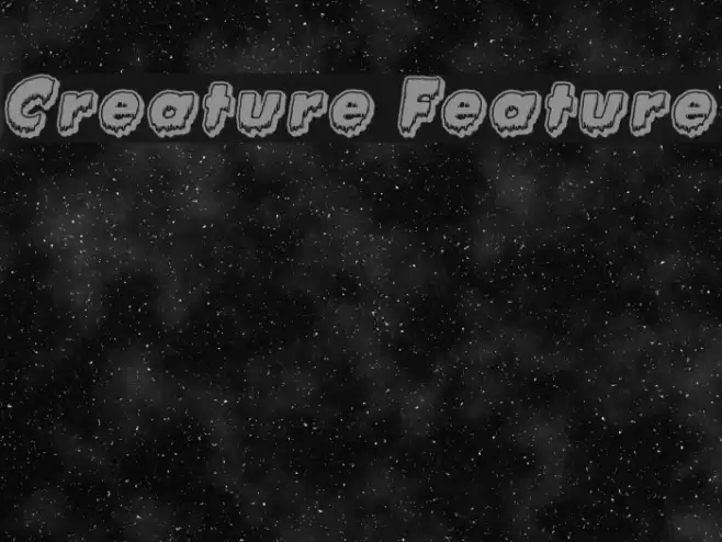 Creature Feature Font examples