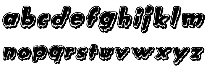 Creature Feature Font LOWERCASE