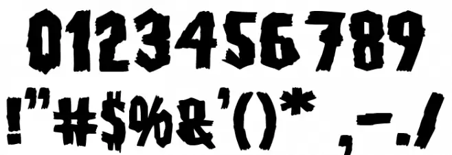 Creature of the swimming pool 字体 其它煤焦