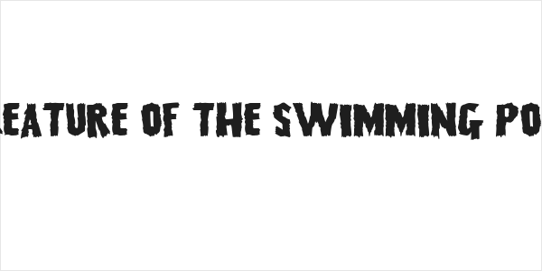 Creature of the swimming pool Logo