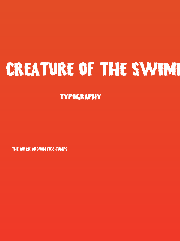Creature of the swimming pool Poster