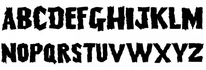 Creature of the swimming pool 字体 小写