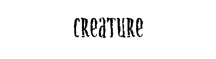 Creature  les polices de caractères gratuit tlcharger