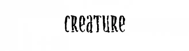 Creature  Frei Schriftart Herunterladen