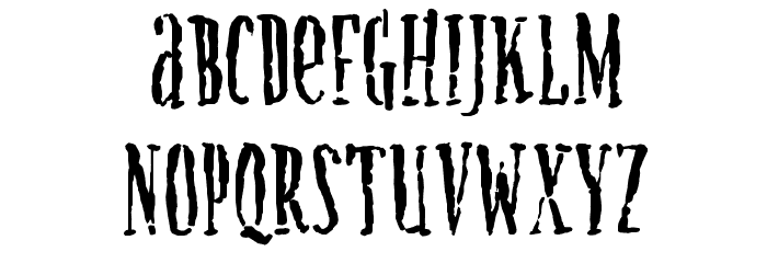 CreatureA Schriftart Kleinbuchstaben